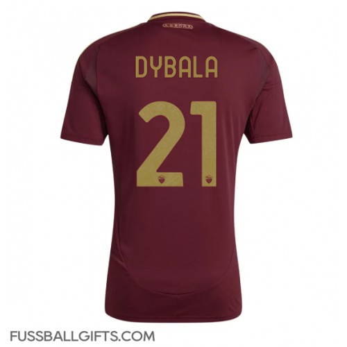 AS Roma Paulo Dybala #21 Fußballbekleidung Heimtrikot 2024-25 Kurzarm